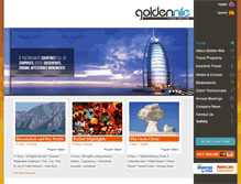 Tablet Screenshot of goldenniletravel.com